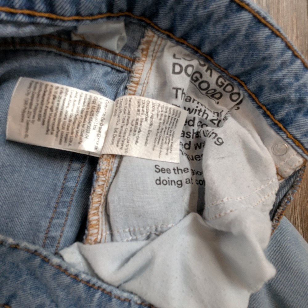 Cotton On Utility Pocket Straight Jeans Color Block Pockets Size 2 High Rise - Picture 13 of 14